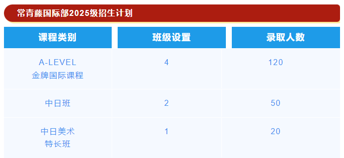 張家港市常青藤實(shí)驗(yàn)國際部2025年招生簡章